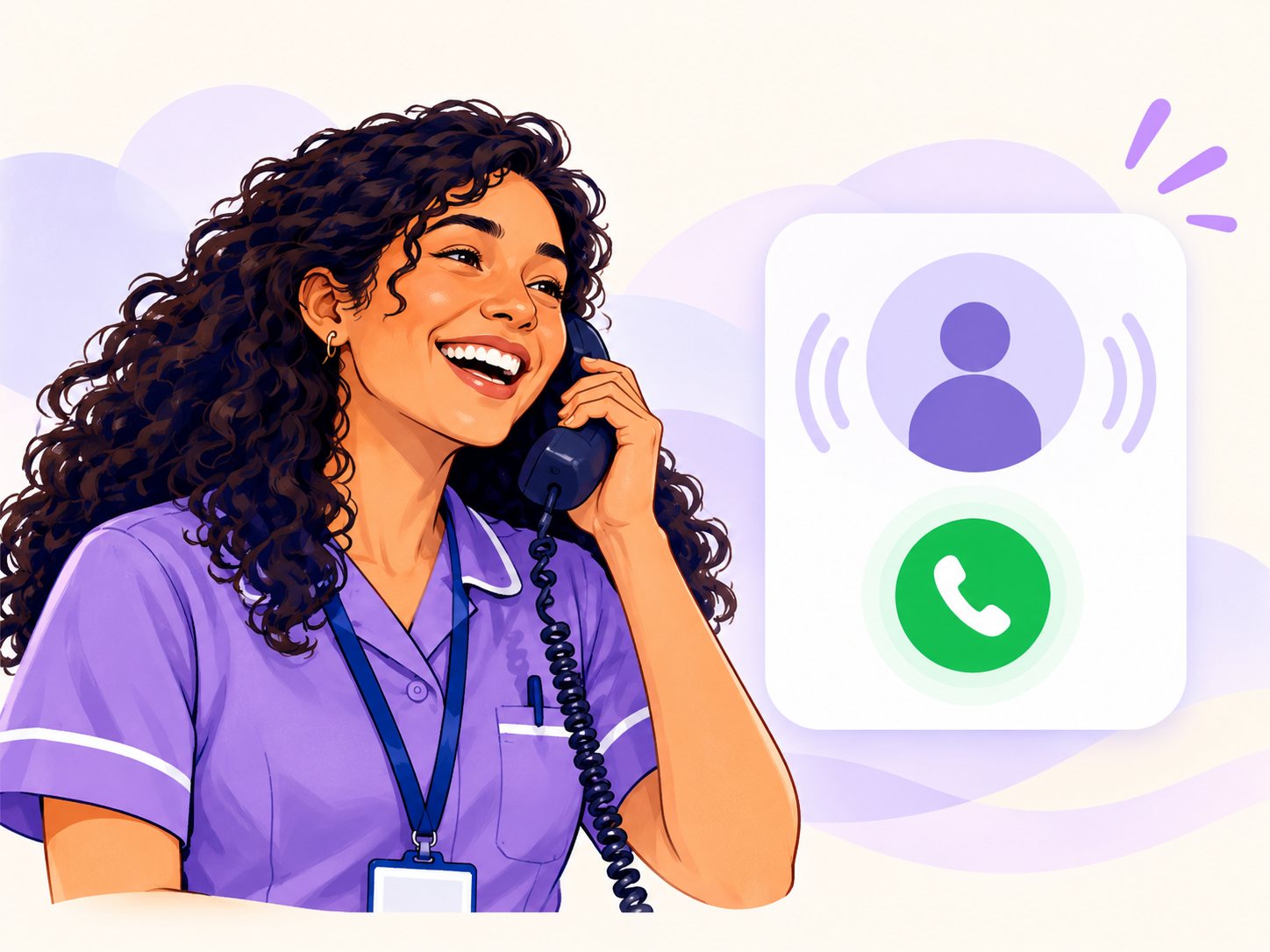 Caller starting a BabelBell call